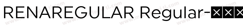 RENAREGULAR Regular字体转换
